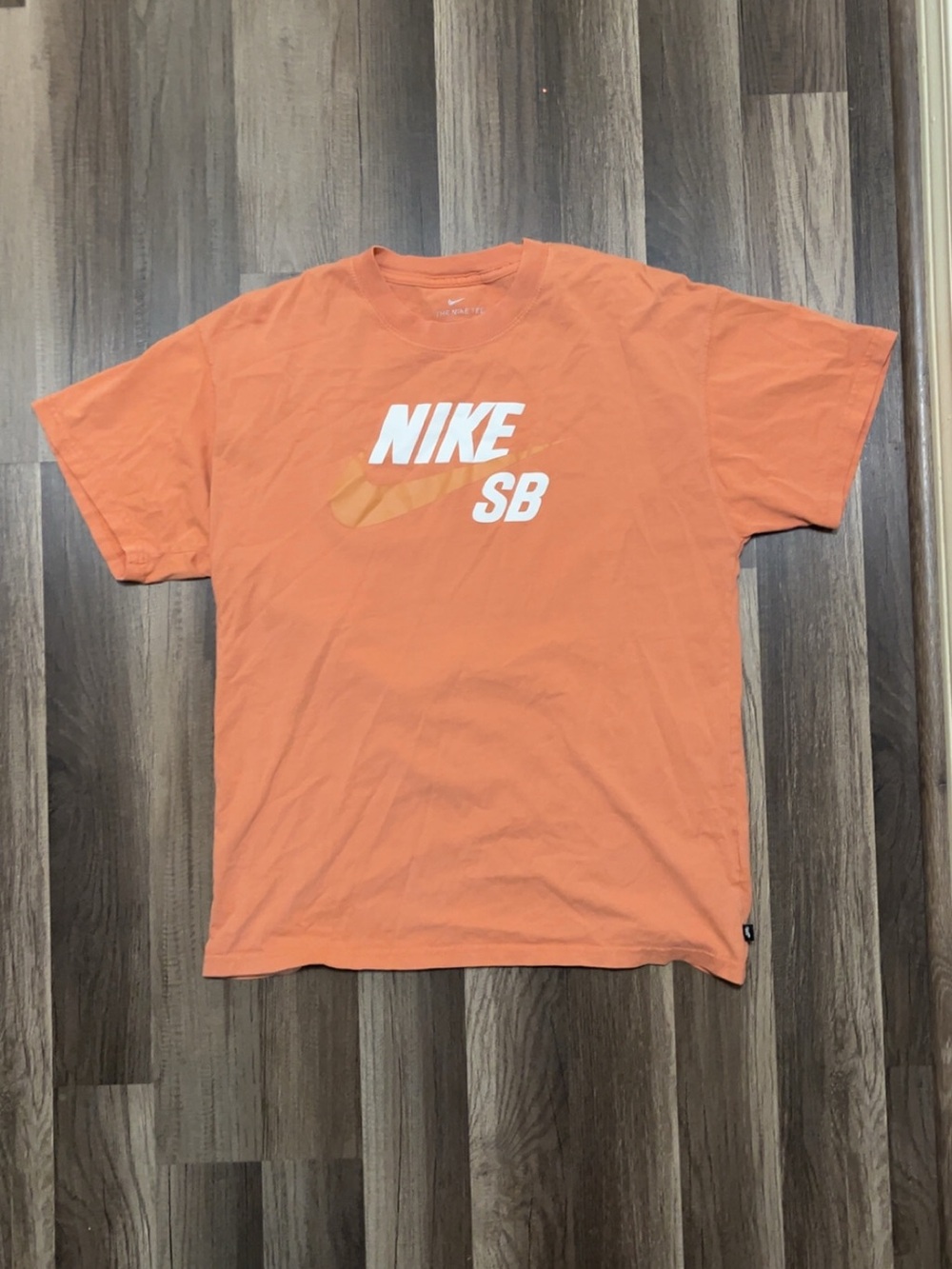 NIKE SB Mens Medium Orange Cotton Shirt